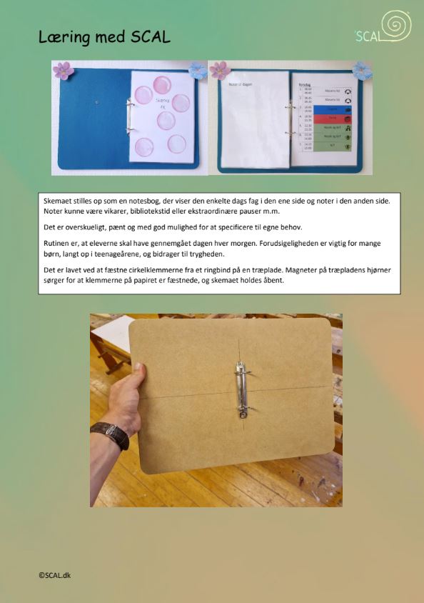 Klasseskema med overblik og notater