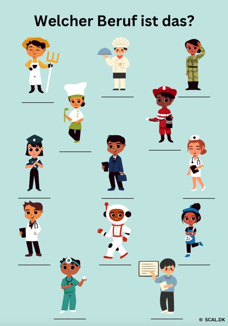 Hvilket job på tysk