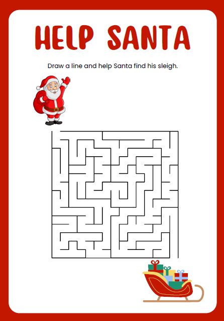 Julelabyrint elevark